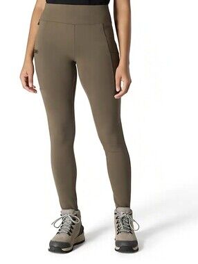 Carhartt Women's Force Utility Mid Rise Legging Medium Tarmac Olive Green Pocket